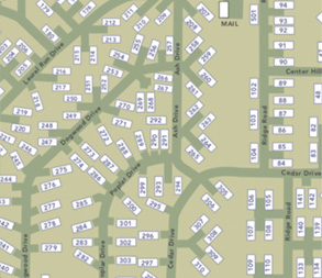 Map of home community